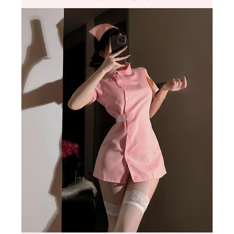 Đồng Phục Y Tá Đồ Lót Bộ Đồ Hóa Trang, Bộ Đồ Halloween Nữ Women Voan Voi 4