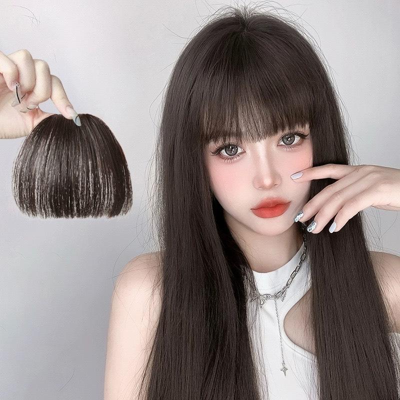 Tóc giả mái bằng 4 màu phong cách Hàn Quốc - tiện lợi dễ dàng sử dụng Nữ