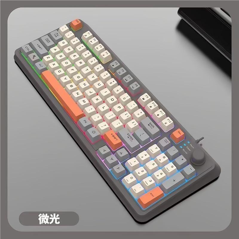 Mới – Bàn phím chơi game có dây K82, bàn phím cơ với cảm giác cơ học, thiết kế ESports, phù hợp cho máy tính văn phòng và sử dụng tại nhà, cổng USB 1