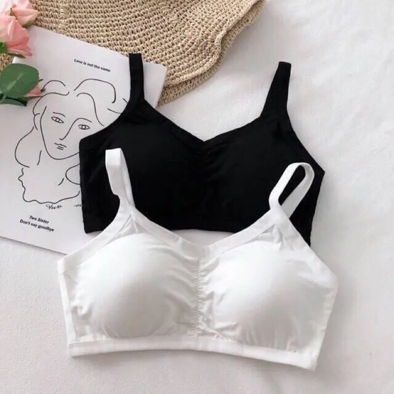 áo bra cotton 3 dây , bra học sinh Áo Ngực Áo Lót Nữ Women 0