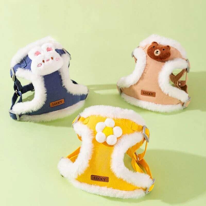 Product Introduction of Dây Đai nịt cho chó Có Thể Điều Chỉnh Thích hợp cho chó Nhỏ và dày, dây xích dày, áo vest cho thú cưng, thích hợp cho mùa thu và mùa đông, phụ kiện Chihuahua và Bichon 0