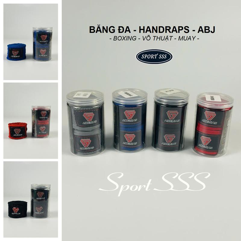 Băng đa ABJ Boxing 4,5m - 3m  quấn cổ tay đấm bốc võ thuật Muay Thái MMA - Sport - Handraps Nam - Nữ - Trẻ Em