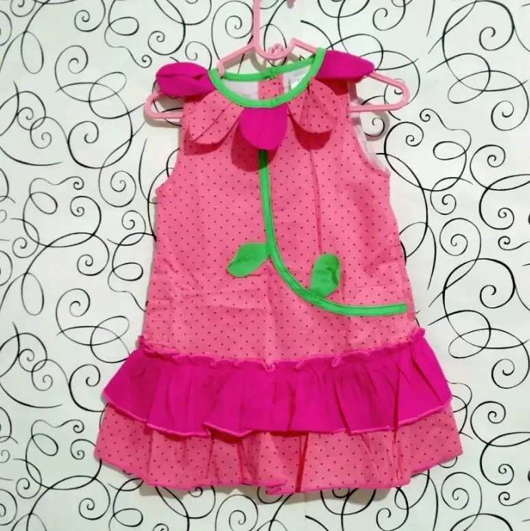 DRESS COTTON 100% BABY GIRL BY CARTERS Bayi Katun Lembut