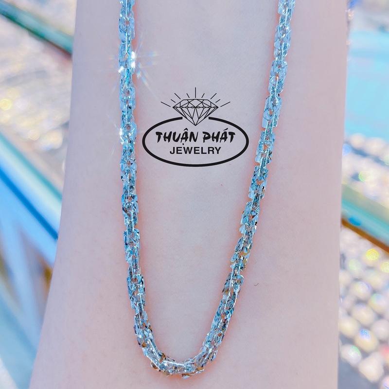  Phụ Kiện Dây Chuyền Xoắn Vuông 3li Cắt Máy Sáng Chiếu Đeo Cổ Sang Trọng Trang Sức Bạc Ý Xi Kim - Bạc Thuận Phát  Hoa 