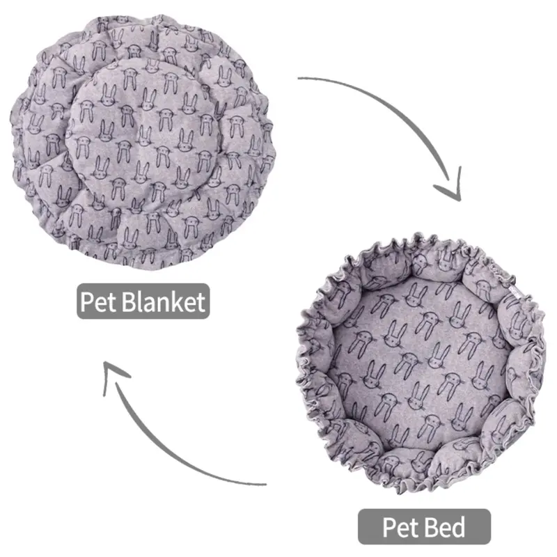 PET BED SERUT - Kasur Serut Kucing Anjing - Tempat Tidur Kitten Puppy Anjing Kucing - Selimut Anjing Kucing 3