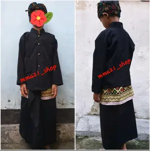 baju Pegon pria anak² Pakaian adat lombok NTB sudah dengan sapuk/udeng Fashion Motif