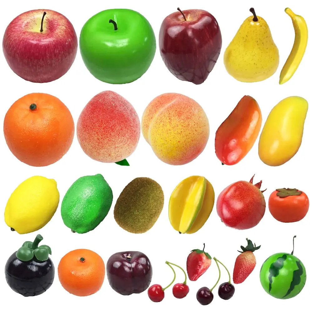 Party Wedding Supplies Home Decoration Photography Props Simulation Fruits Artificial Apple Fake Peach Lemon Lifelike Orange