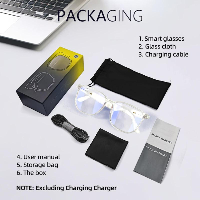 Product Introduction of LIFEBEE Smart Glasses, Fashionable Wireless Glasses with Speaker, Bluetooth-compatible Smart Glasses for Men & Women, Gift for Friend & Lover 3