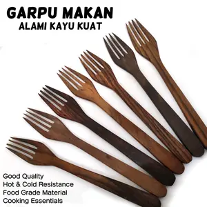Garpu Makan Cantik Dari Kayu Jati Bentuk Unik Cantik