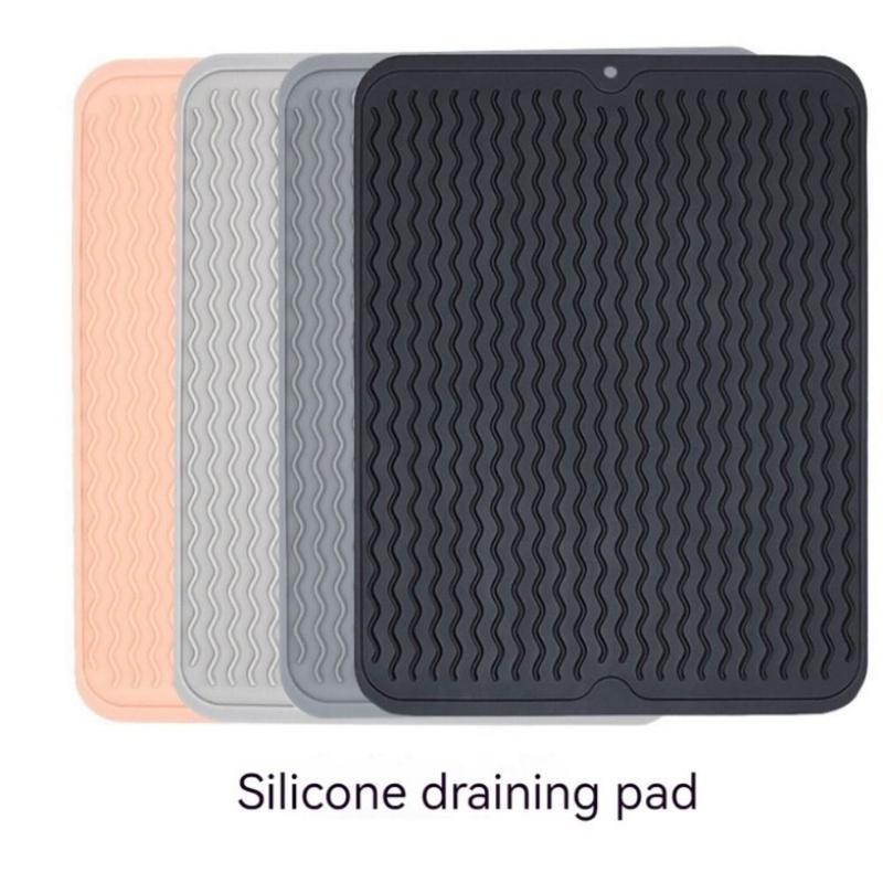 Product Introduction of Tấm Lót Bàn Nhà Bếp, Chất Liệu Silicon, Tấm Thảm Phơi Đồ, Giá Đỡ Bát Đĩa, Tấm Thoát Nước Gợn Sóng, Tấm Cách Nhiệt, Có Thể Gập Lại, Chống Trượt, Tấm Lót Bàn, 1 Cái, Hàng Mới Về 22