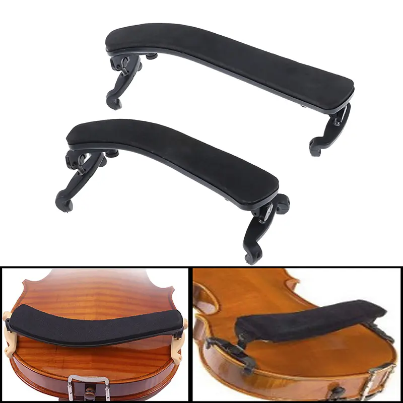 Đệm Tựa Vai Cho Đàn Violin, Hỗ Trợ Có Thể Điều Chỉnh Cho Đàn Violin 1 / 2-4 / 4, 1 / 8-1 / 4, Màu Đen