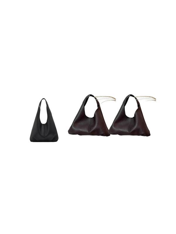 Women's Minimalist Casual Plain Tote Bag,  Everyday Bags, Fashionable Pu Leather Large Volume Shoulder Bag with Makeup Storage Bag for Work & Daily Use, Valentine's Day, Gift 6