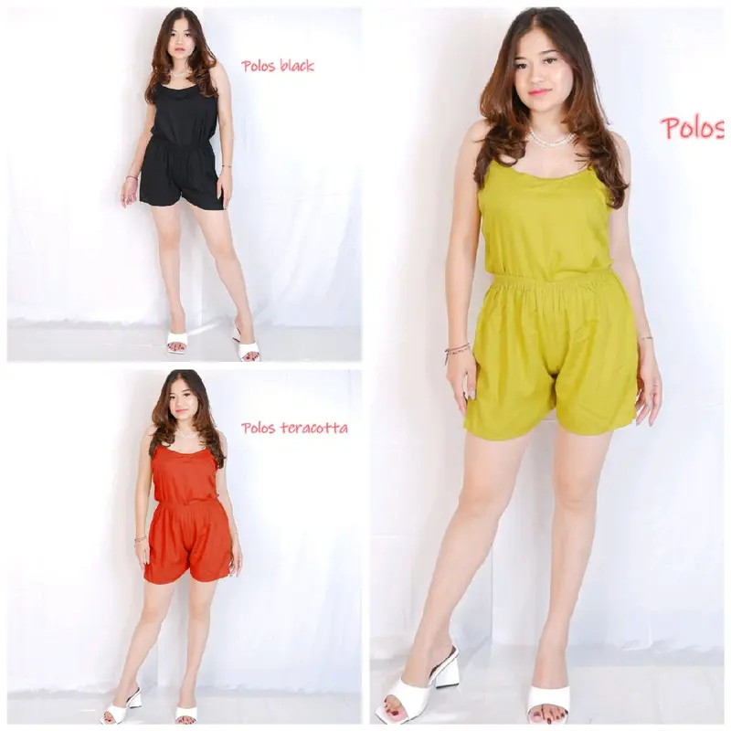 one set tanktop pendek/ setelan baju tidur piyama rayon bali Atasan Celana 0
