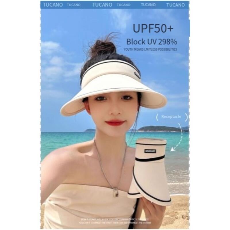 Product Introduction of Mũ Chống Nắng, Dành Cho Mùa Hè Của Phụ Nữ, Chống Tia UV, Dễ Phối Đồ, Vành Lớn, Gấp Gọn, Mũ Chống Nắng, Đầu Rỗng fitted  cap nón  chất 1