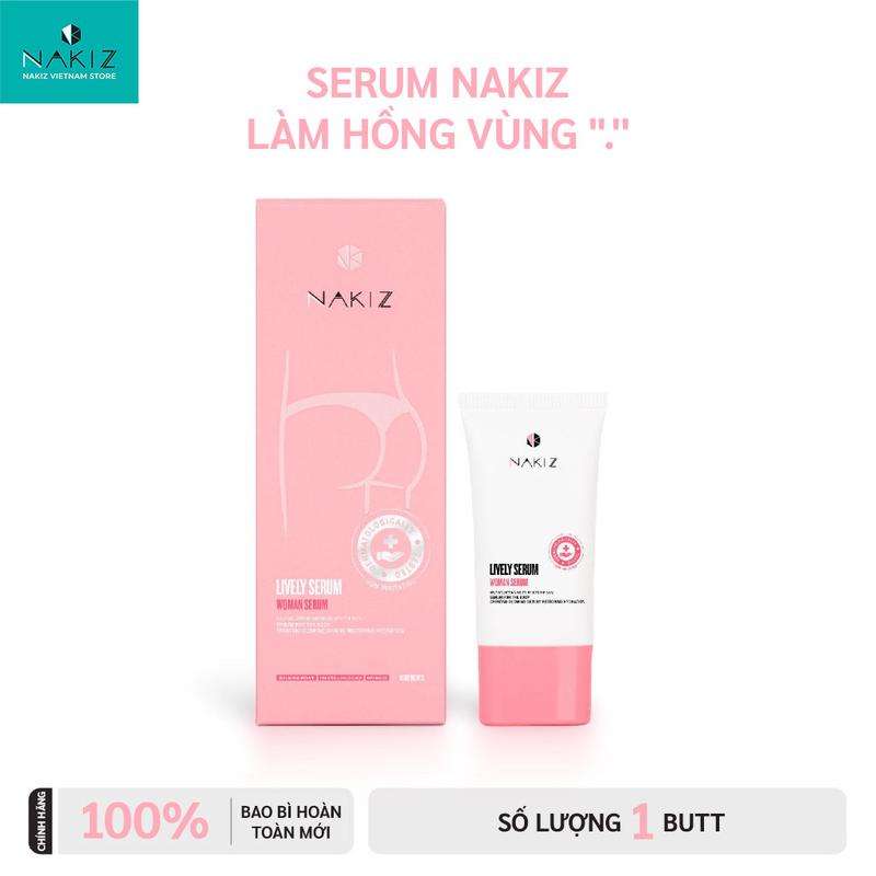 NAKIZ LIVELY SERUM - Làm hồng vùn kín ngăn mùi chăm sóc vùng kín 15g