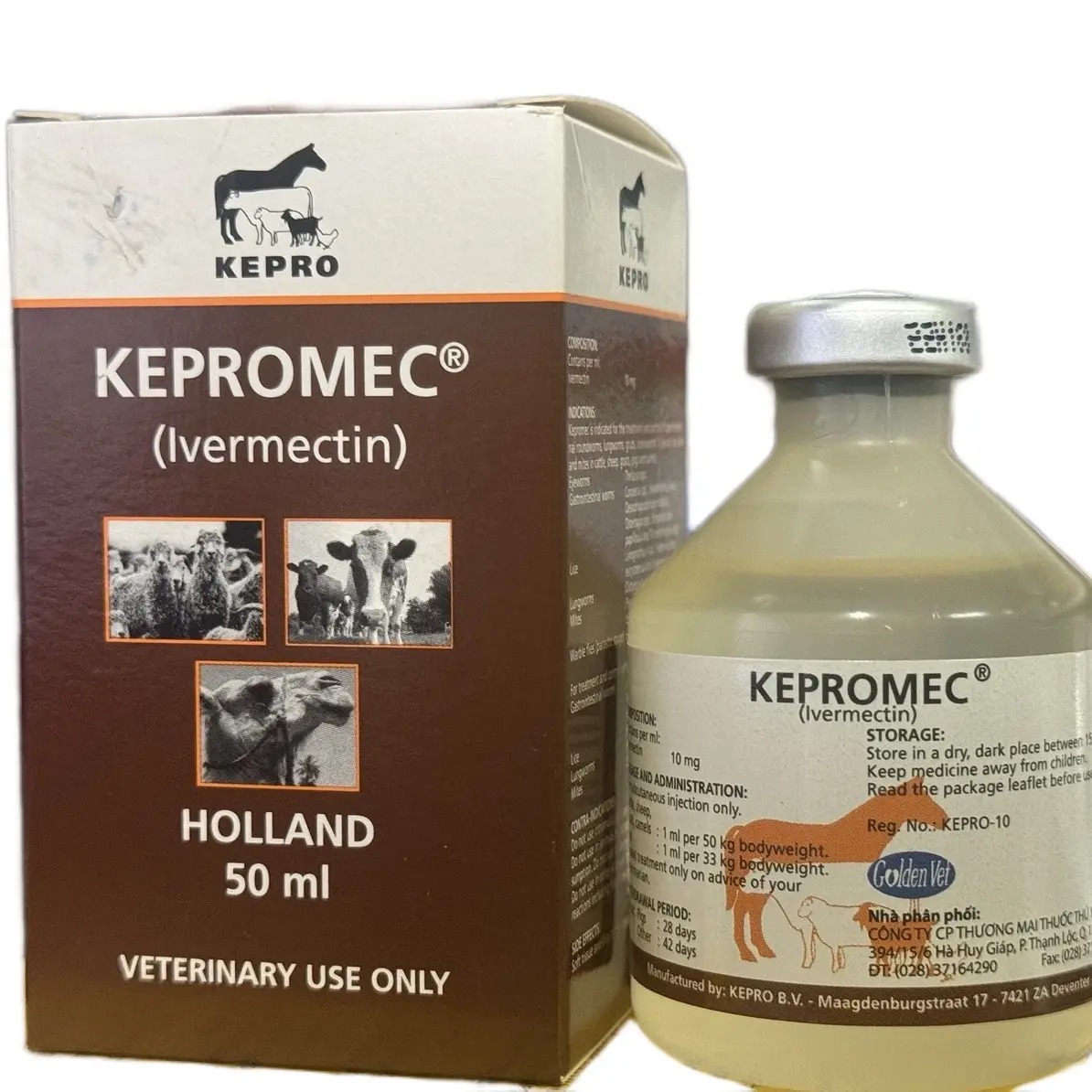 IVERMECTIN lọ 50ml trị ve rận, ghẻ, bọ chét, xổ lãi, ký sinh trùng