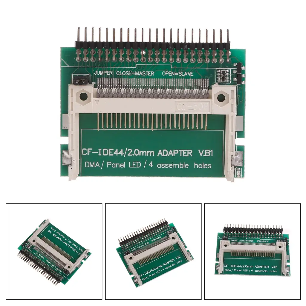 CF Card to 2.5 Inch IDE Adapter, CF Compact Flash Memory Card Converter to Laptop HDD 44 Pin Male Port