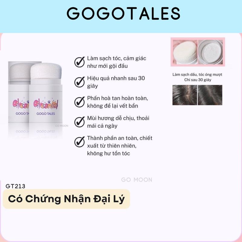  MỚI  Phấn phủ gội khô GoGo Tales GT213 phấn tóc gội đầu khô làm sạch dầu sau 30s cho mái tóc bồng bềnh mềm mượt 