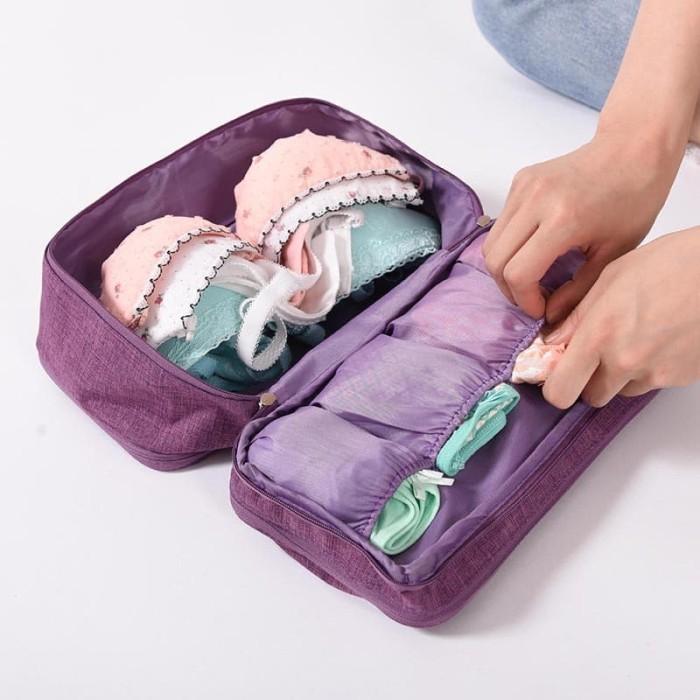 Tas Pakaian Dalam Pouch Penyimpanan BH Celana Dalam Kaos Kaki Underwear Pouch Underwear Bag Organizer 4