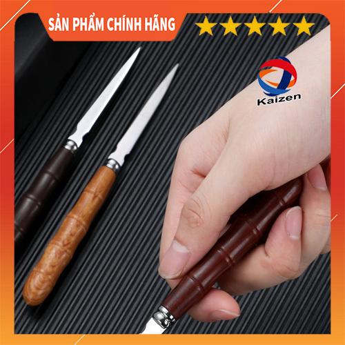 Product Introduction of Dao tách trà vân gỗ,bộ trà phụ kiện món quà 12