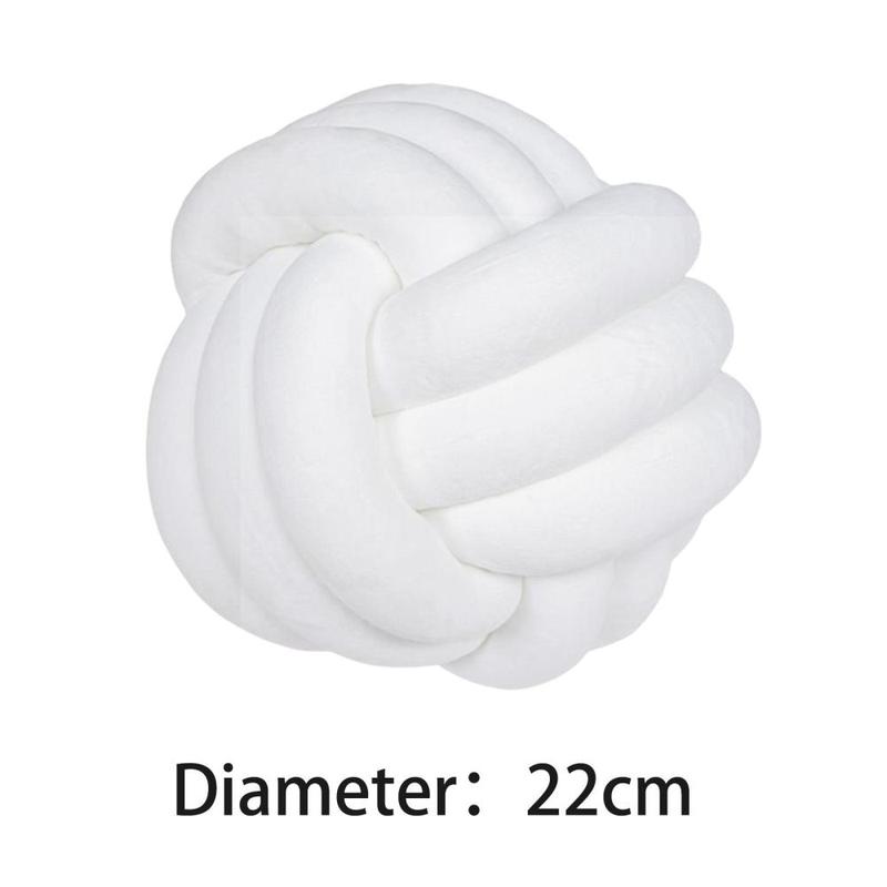 Product Introduction of Soft Knot Ball Pillow Plush Pillow Decorative for Living Room Sofa Home Decoration 22cm 0