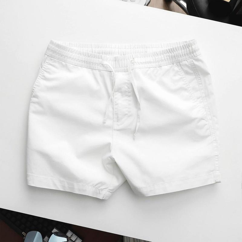 Quần short kaki nam màu trắng trơn kiểu dáng thể thao lửng  KKXD02 form chuẩn đẹp Sport