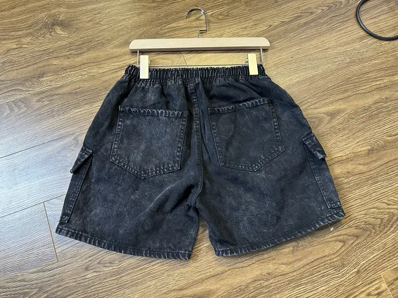 ( XẢ KHO) Quần Short Jean Nam Túi Hộp 02 Menswear Denim  Xanh Có Túi 4