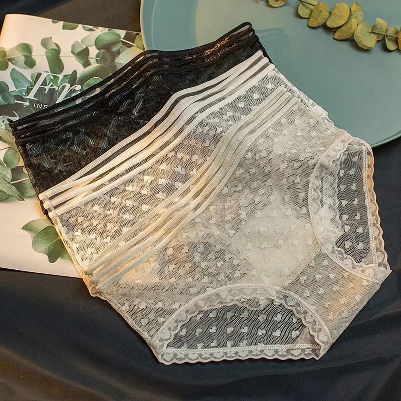 Đồ Lót Siêu Mỏng Gợi Cảm, Phong Cách Nhật Bản Và Hàn Quốc, Quần Sịp Ren Nóng Bỏng Và Trong Suốt, Cạp Thường, Thoáng Khí, Thích Hợp Cho Mùa Hè, Quý Cô Trẻ