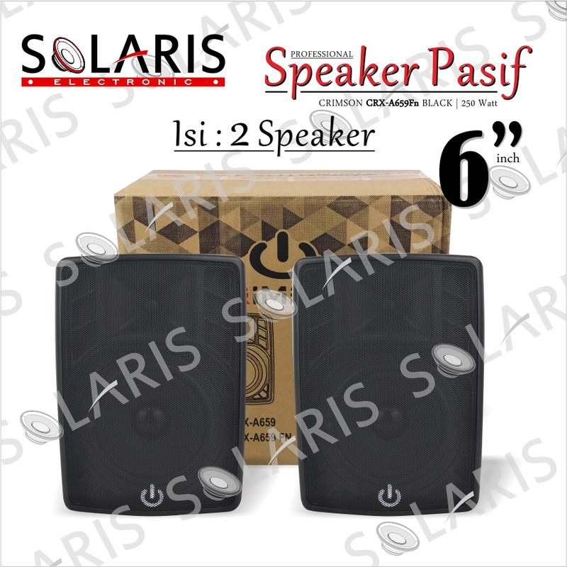 SPEAKER 6 Inch PASIF 2 Way Monitor CRIMSON CRX-A659Fn + BRACKET Isi 2 Pcs Speakers 1