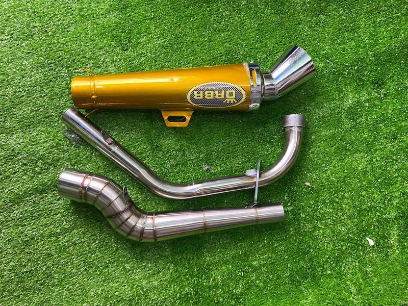 Bô xe máy orbr chất liệu inox PHỤ TÙNG lắp cho nhiều dòng xe Phụ Kiện pô uma 6nòng pô  sirius pô  sirius pô nổ  redleo