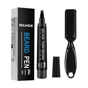 EELHOE Beard Refill Pen Kit Men's Beard Natural Waterproof Beard Pen Beard Tracing Pen