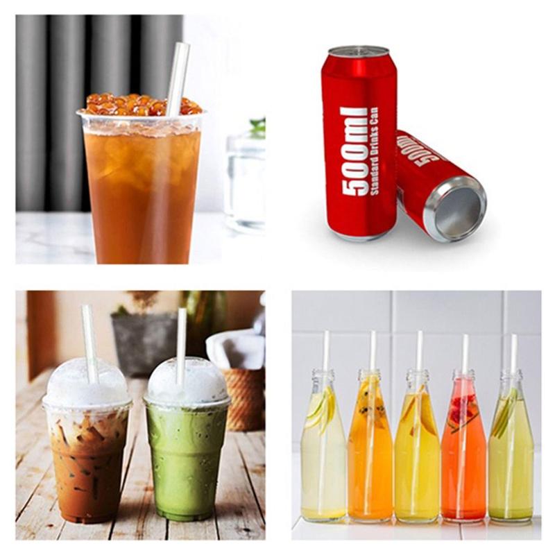 Product Introduction of 1Sets Durable Straight Plastic Straws with Brush 9mm Cup Straw Drinking Reusable Replacement Straw 16