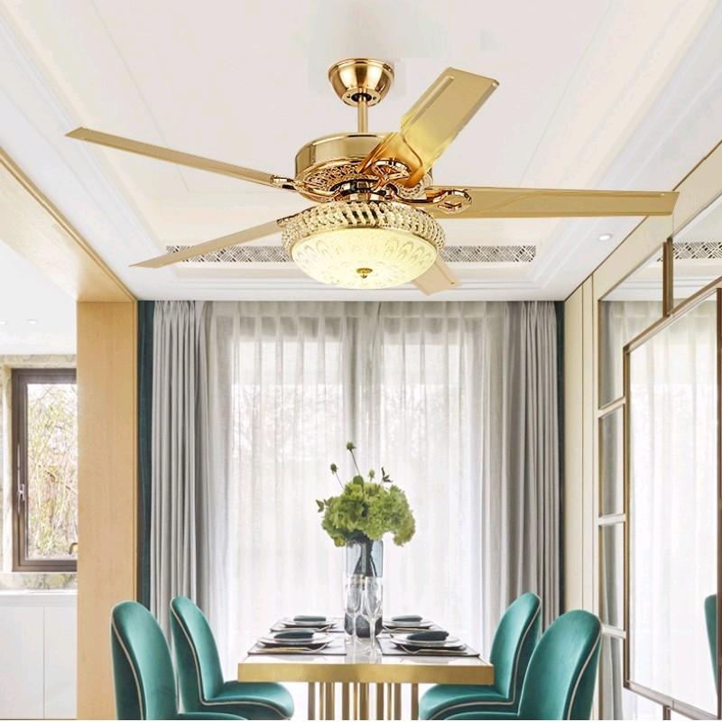 Quạt Trần 5 Cánh Thép Động Cơ Lõi Đồng Chạy Êm, Động Cơ DC 6 Tốc Độ Gió, 3 Chế Độ Đèn, Có Điều Khiển Từ Xa [ Bảo Hành 5 Năm] Fan Quạt QuạT