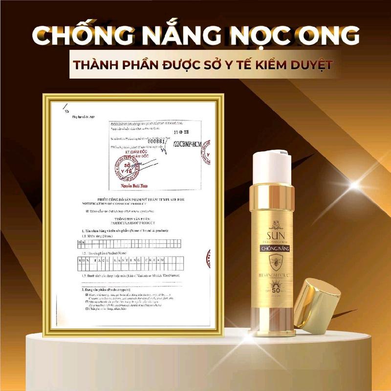 kem chống nắng chiết xuất nọc ong collagen x3 chính hãng đông anh SPF 50 Tất cả các loại da 0