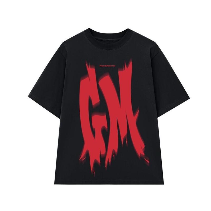 Áo Thun Ngoại Cỡ Gimme Tee, Unisex, In Chữ GM, Cotton, 270gsm, GMT36, Có Sẵn Trong S-5XL, [Thanh Toán Khi Nhận Hàng] Cổ Tròn Menswear Nam 7