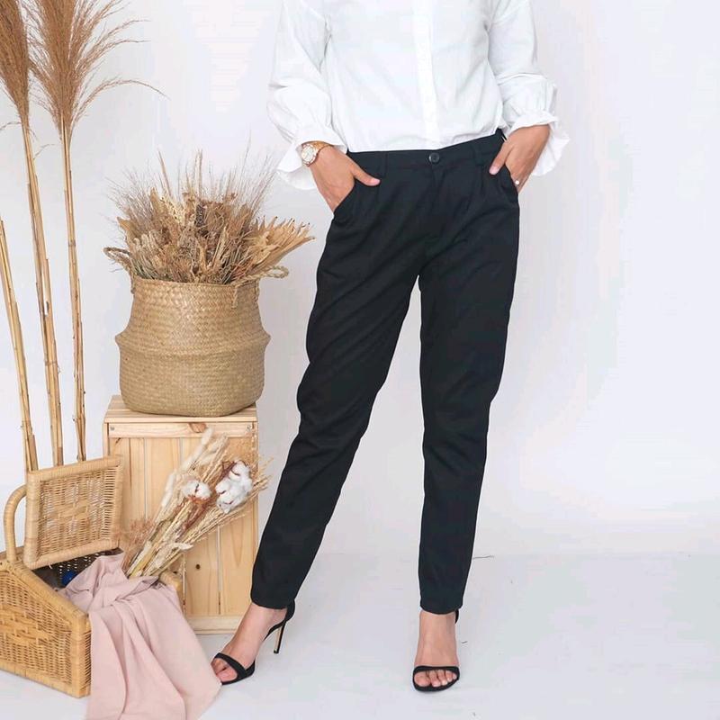 Celana baggy pants wanita premium||celana panjang wanita||celana kerja wanita 1