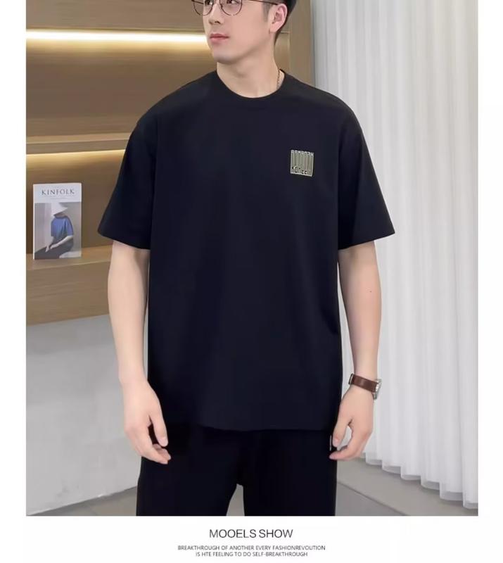 Product Introduction of Hong Kong Style Short Sleeve T-shirt Men's Summer Loose Ins Fashion Brand Men's Tops Boys Clothes Half Sleeve T-shirt Men's 3