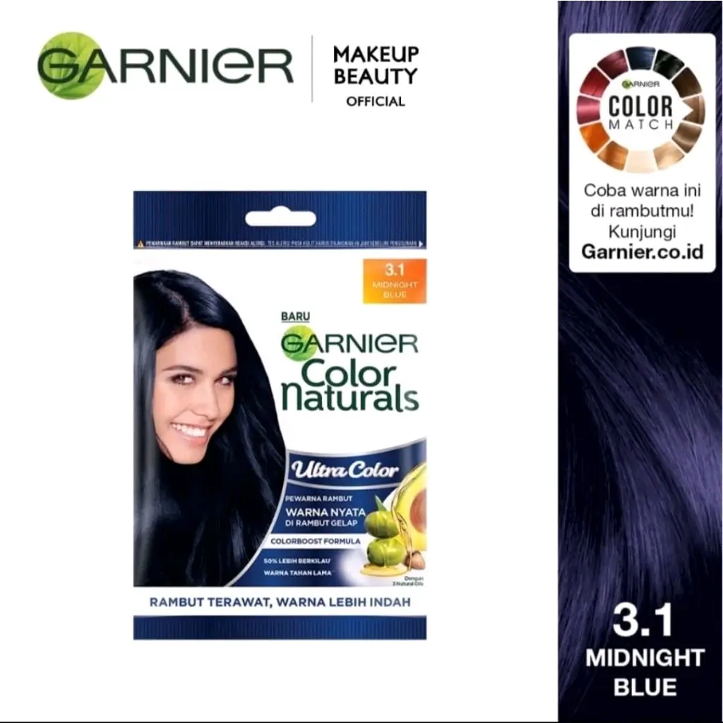 Garnier hair color 3.1 night blue