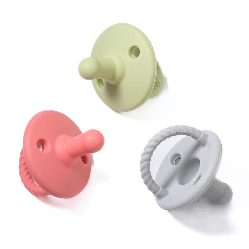 Soft Silicone Design Baby Teether with Handle, Newborn Teether, Infant Tactile Training Teething Toy, Baby Grasping Toy, Baby Tactile Training Chew Toy 5