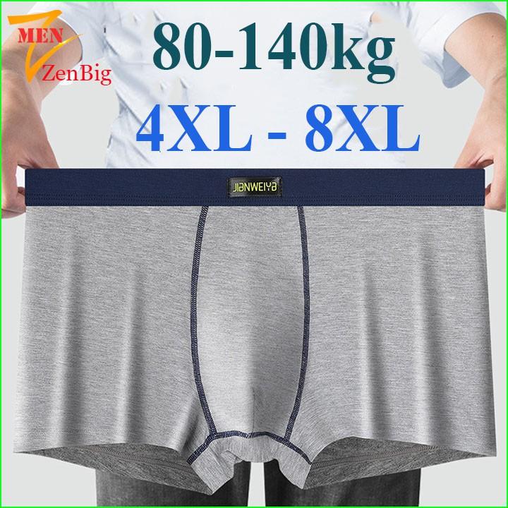 Quần Lót Nam Big Size DÁNG SỊP ĐÙI Cotton Co Giãn 4 Chiều 80-130kg Quần Boxer Boxer Menswear
