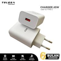 Gambar Travel Charger Fast Charging 45W Compatible For Infinix Type-C  Original 100% dari Toleda Indonesia Kota Tangerang 4 Tokopedia