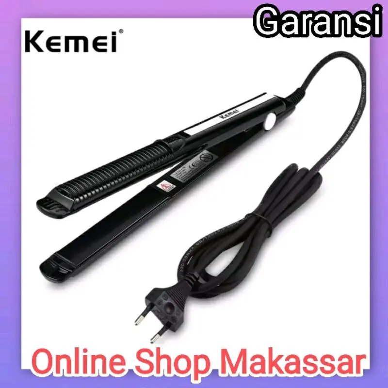 Catok Rambut KEMEI KM-2139 Catokan Rambut Ceramic 2in1