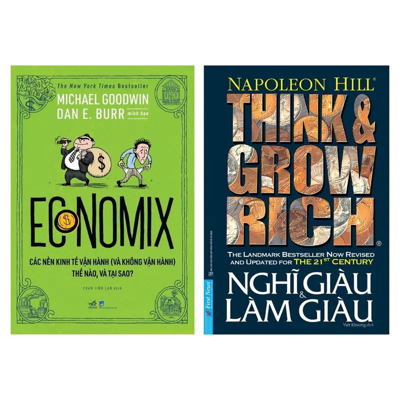 Combo 2 Cuốn Sách : Economix - Các Nền Kinh Tế Vận Hành + Think & Grow Rich Nghĩ Giàu Và Làm Giàu 0