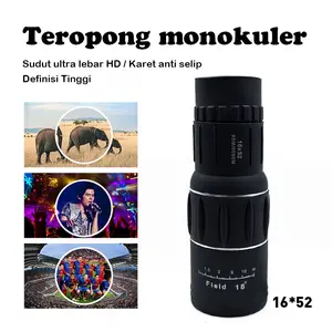 Teropong Monokular Focus Zoom Lens Telescope /Teropong Outdoor Binocular Bushnell Single Powerview 16x52 ORIGINAL Teropong Camping