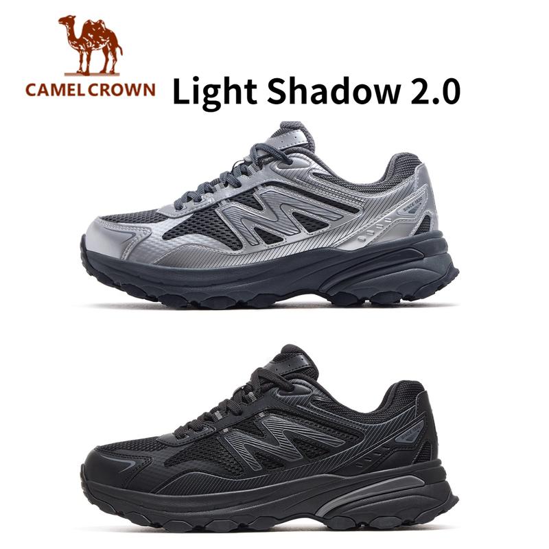 【Light Shadow 2.0 Camel Crown Giày thể thao dành cho nam 2025 Giày thu đông mới Giày nam Giày chạy bộ cổ điển thoáng khí Giày thường ngày X15CX44034/X25CX44033