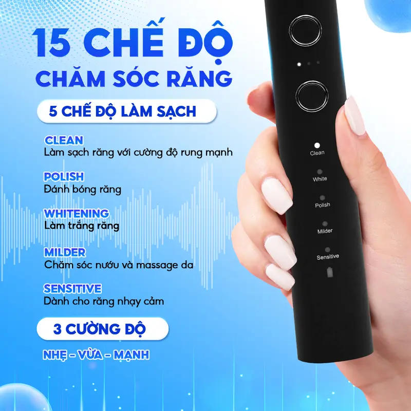 Combo bàn chải điện Brushie Promax và tăm nước thập sắc Brushie nhỏ gọn - TẶNG COMBO 6 STICKER + 2 TÚI TOTE ĐI BIỂN 1