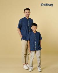Gambar Baju Muslim Couple Kemeja Koko Dewasa dan Anak Bordir Nadif Series by Althaff dari Mazaya Collection Shop Kab. Bekasi 3 Tokopedia
