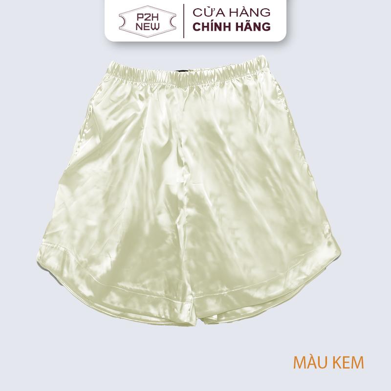 Quần Ngủ Nữ Phi Lụa Bóng Cao Cấp Chun Cạp Co Dãn P2HNEW QN13 Áo Cam Women