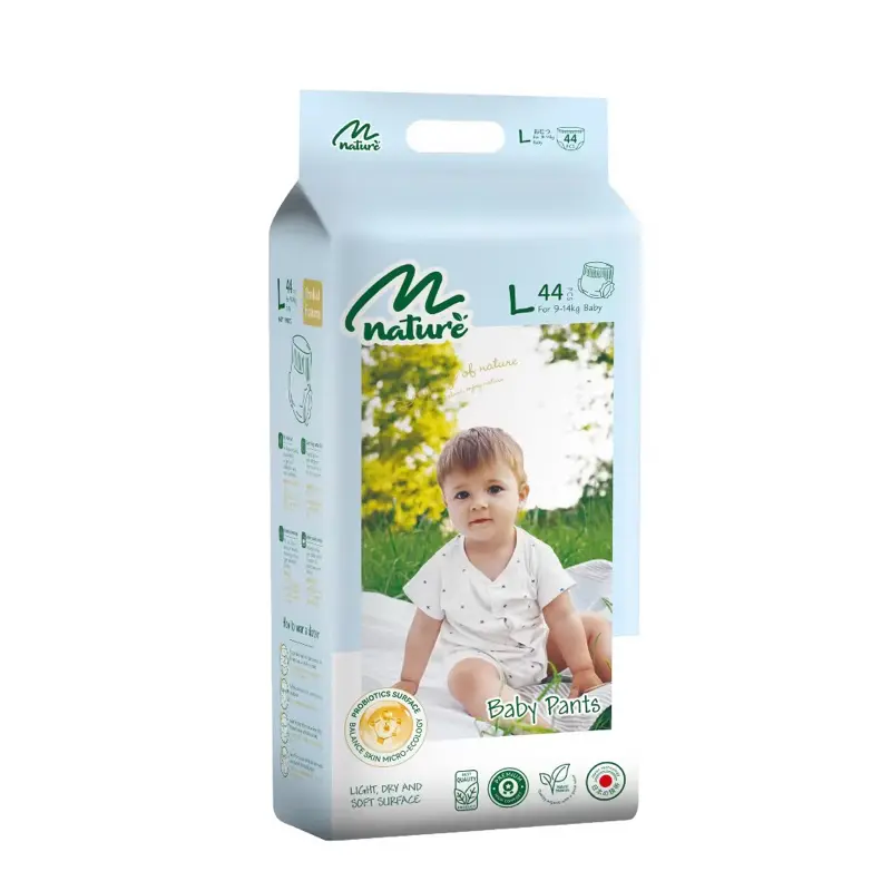 ￼Tã/Bỉm dán/quần Momo Nature mẫu mới NB60/S56/M52/M48/L44/XL42/XXL40/3XL38/4XL36 6