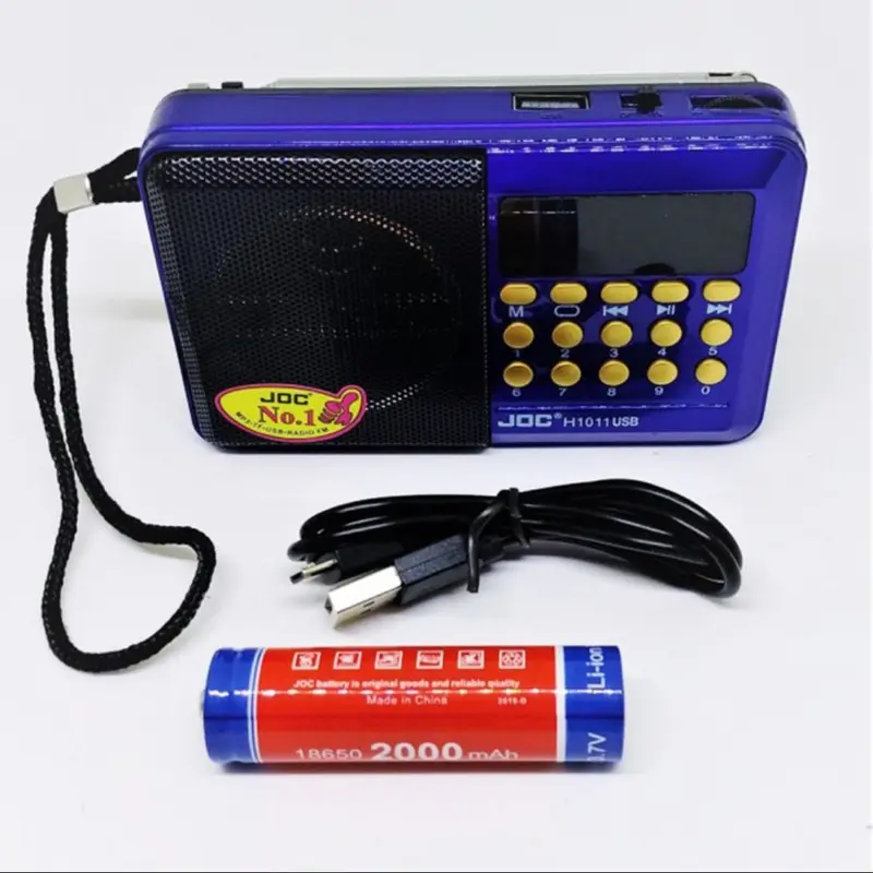 Speaker Mp3 JOC H1011 bluetooth USB - Radio Untuk Murotal- Radio Fm Portable 7